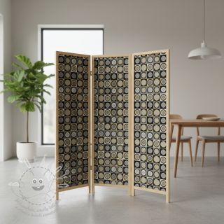 Dekorační látka jacquard Round circle luxury