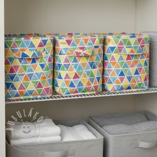 Dekorační látka premium Rainbow triangle