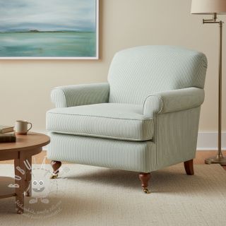 Dekorační látka DOBBY Colored stripe soft green