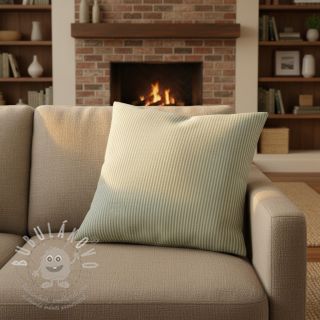 Dekorační látka DOBBY Colored stripe soft green