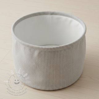 Dekorační látka DOBBY Colored stripe grey