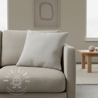 Dekorační látka DOBBY Colored stripe grey