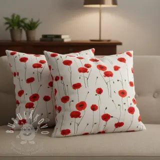 Dekorační látka premium Poppy field