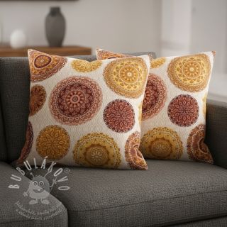 Dekorační látka premium Mandala circle