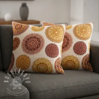 Dekorační látka premium Mandala circle