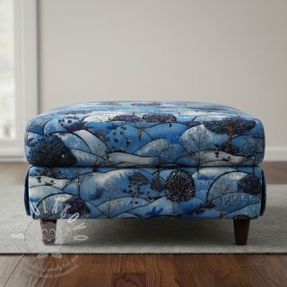 Dekorační látka Forest hill winter digital print