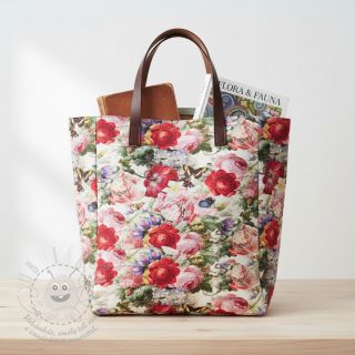 Dekorační látka s teflonovou úpravou ROMANTIC BOTANIC