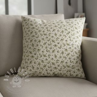 Dekorační látka Linenlook premium Black Olive