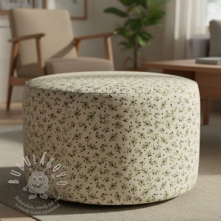 Dekorační látka Linenlook premium Black Olive