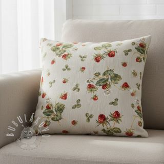 Dekorační látka Linenlook Wild strawberries