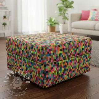 Dekorační látka jacquard Pixels