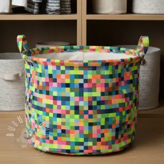 Dekorační látka jacquard Pixels