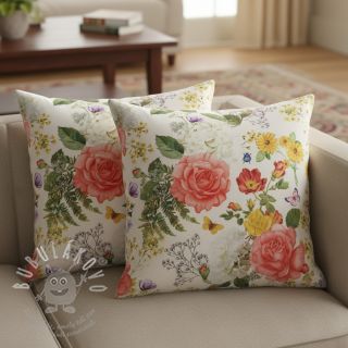 Dekorační látka s teflonovou úpravou ROSE GARDEN