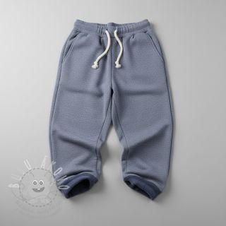 Teplákovina počesaná MELANGE jeans