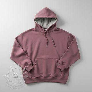 Teplákovina počesaná faded blueberry