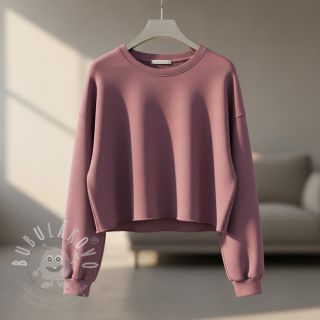 Teplákovina počesaná faded blueberry