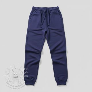 Teplákovina počesaná midnight blue