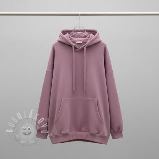 Teplákovina počesaná old pink