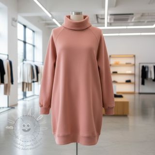 Teplákovina počesaná faded coral