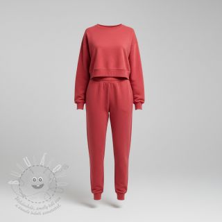 Teplákovina spiced coral ORGANIC