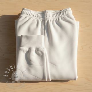 Teplákovina počesaná optical white