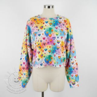 Teplákovina All you need is love design D digital print