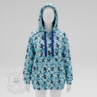 Teplákovina počesaná JOGGING Dragons design C digital print