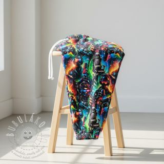 Teplákovina počesaná JOGGING Game over design A digital print