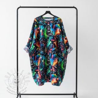 Teplákovina počesaná JOGGING Game over design A digital print