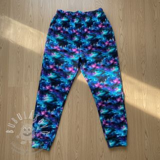 Teplákovina počesaná JOGGING In the night design B digital print