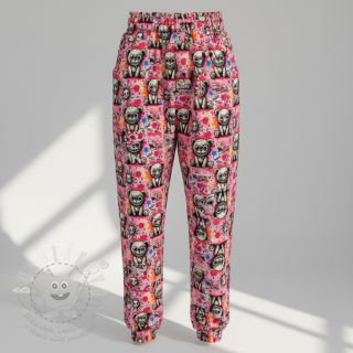 Teplákovina Big eyes design C digital print