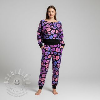 Teplákovina Flower Mia digital print