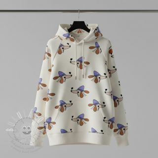 Teplákovina Dogs and hearts off white