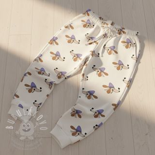 Teplákovina Dogs and hearts off white
