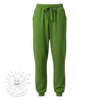 Teplákovina počesaná JOGGING green