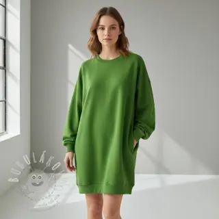 Teplákovina počesaná JOGGING green
