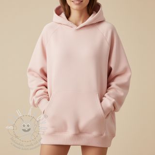 Teplákovina počesaná JOGGING soft rose