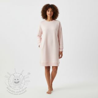 Teplákovina počesaná JOGGING soft rose