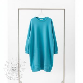 Teplákovina počesaná JOGGING turquoise