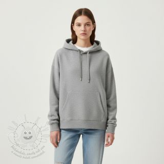 Teplákovina počesaná JOGGING light grey melange