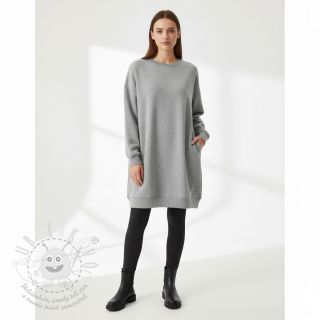 Teplákovina počesaná JOGGING light grey melange