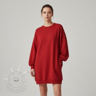 Teplákovina počesaná JOGGING red