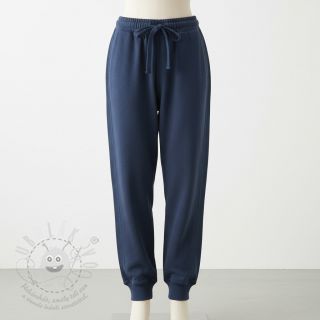 Teplákovina počesaná JOGGING navy
