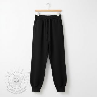 Teplákovina počesaná JOGGING black