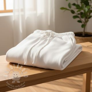 Teplákovina počesaná JOGGING white