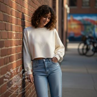 Teplákovina počesaná JOGGING white