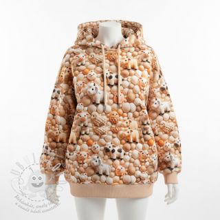 Teplákovina Cutie pies design B digital print