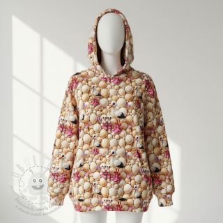 Teplákovina Cutie pies design C digital print