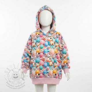 Teplákovina Happy horse design A digital print