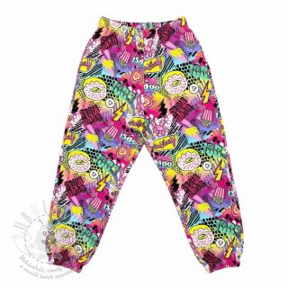 Teplákovina Manga fuchsia digital print